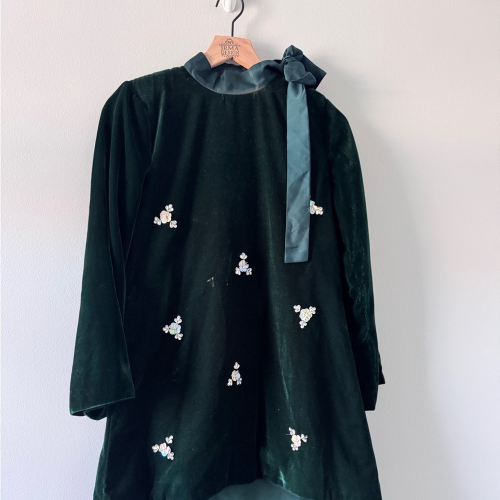 Elegant Green Velvet Women's Top
